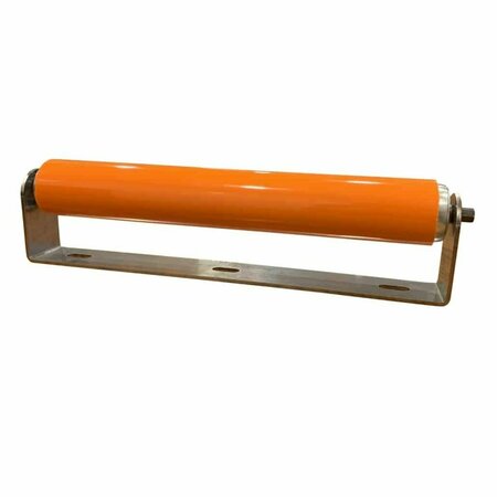 ULTIMATION Polyurethane Roller with Bracket, 15in Between Frame, 1.9in Dia. 190R-15-BR-UR